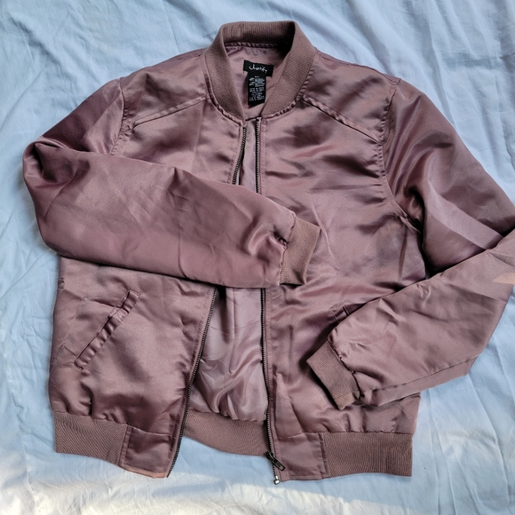 Rose / Metallic Bomber Jacket - Picture 2 of 10